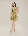 Vestido Corto Smock,VERDE PASTO
